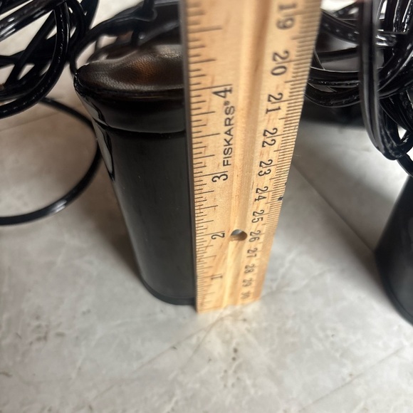 Black Strappy Heeled Sandals Size 9 - Picture 10 of 10